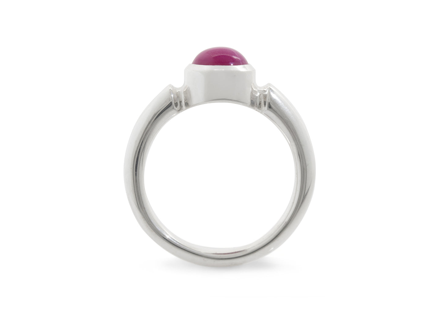 JW120 Star Ruby Ring, Sterling Silver