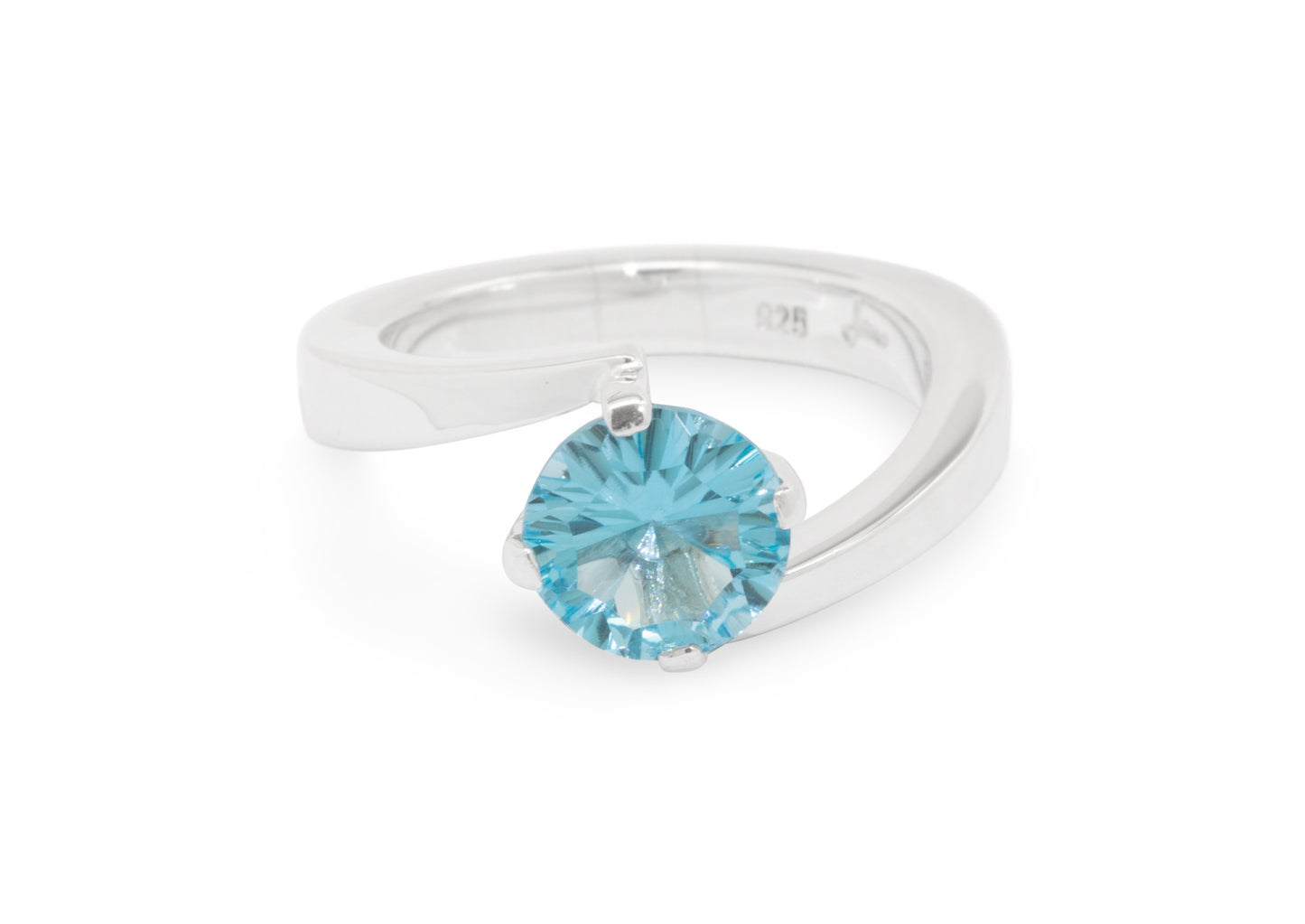 JW435 Optix cut Gemstone Ring, Sterling Silver
