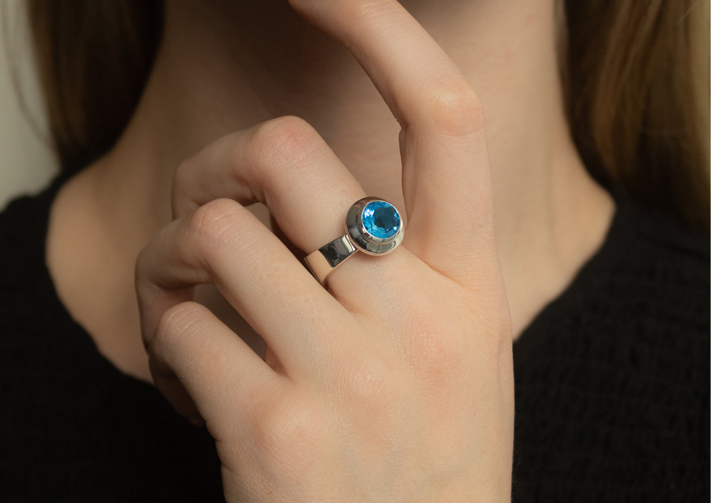 JW461 Gemstone Ring, Sterling Silver