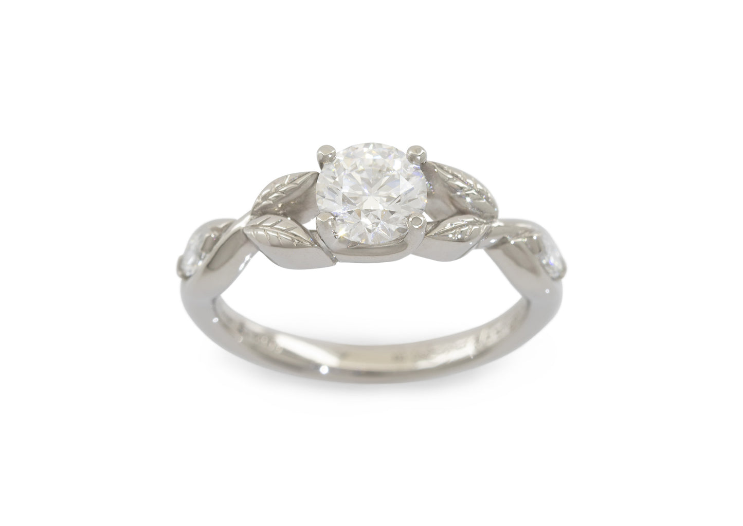 Customised Diamond Elvish Vine Engagement Ring, Platinum