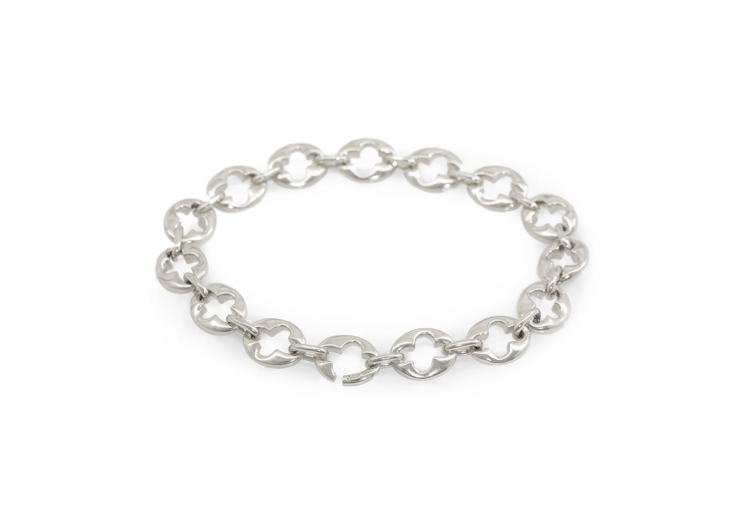 The Kløver Bracelet, White Gold & Platinum