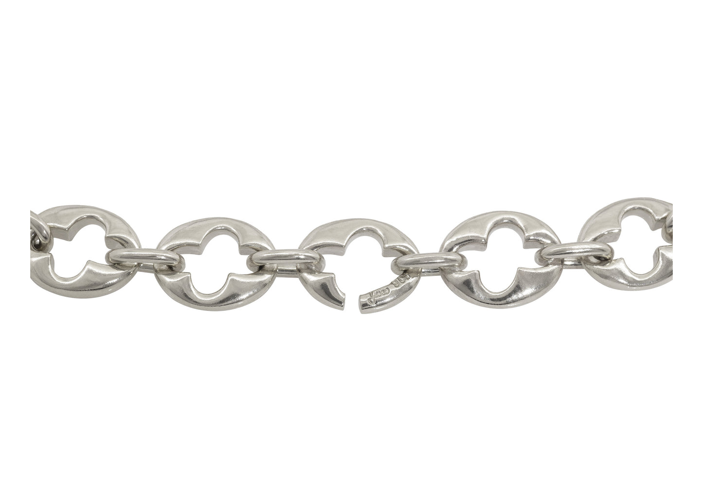 The Kløver Bracelet, White Gold & Platinum