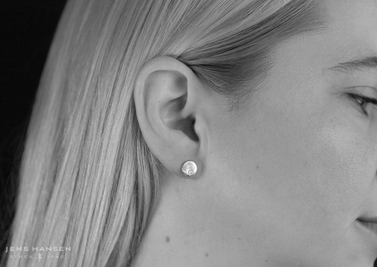 Round Love Stories Diamond Earrings, White Gold & Platinum