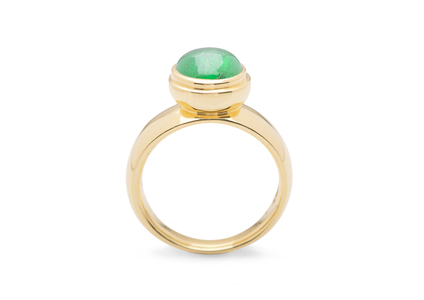 Tsavorite Garnet, Yellow Gold