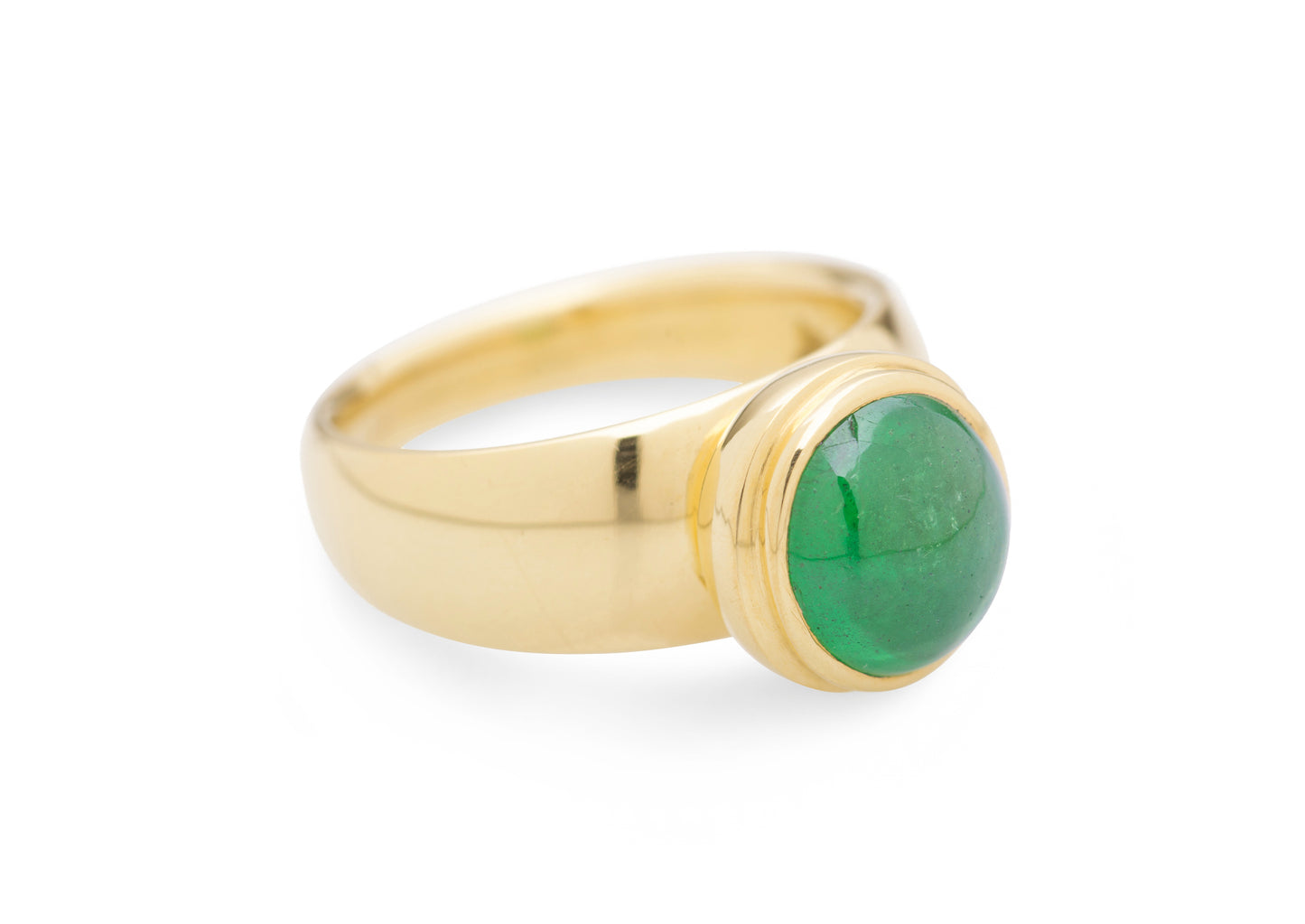 Tsavorite Garnet, Yellow Gold