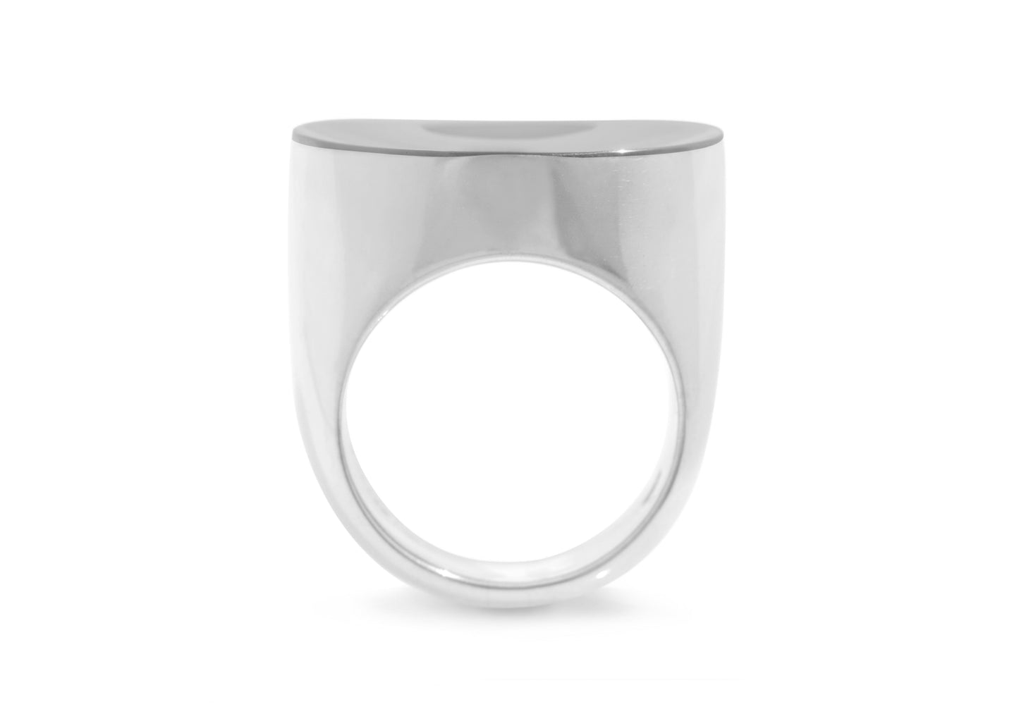 Concave Ring, Sterling Silver