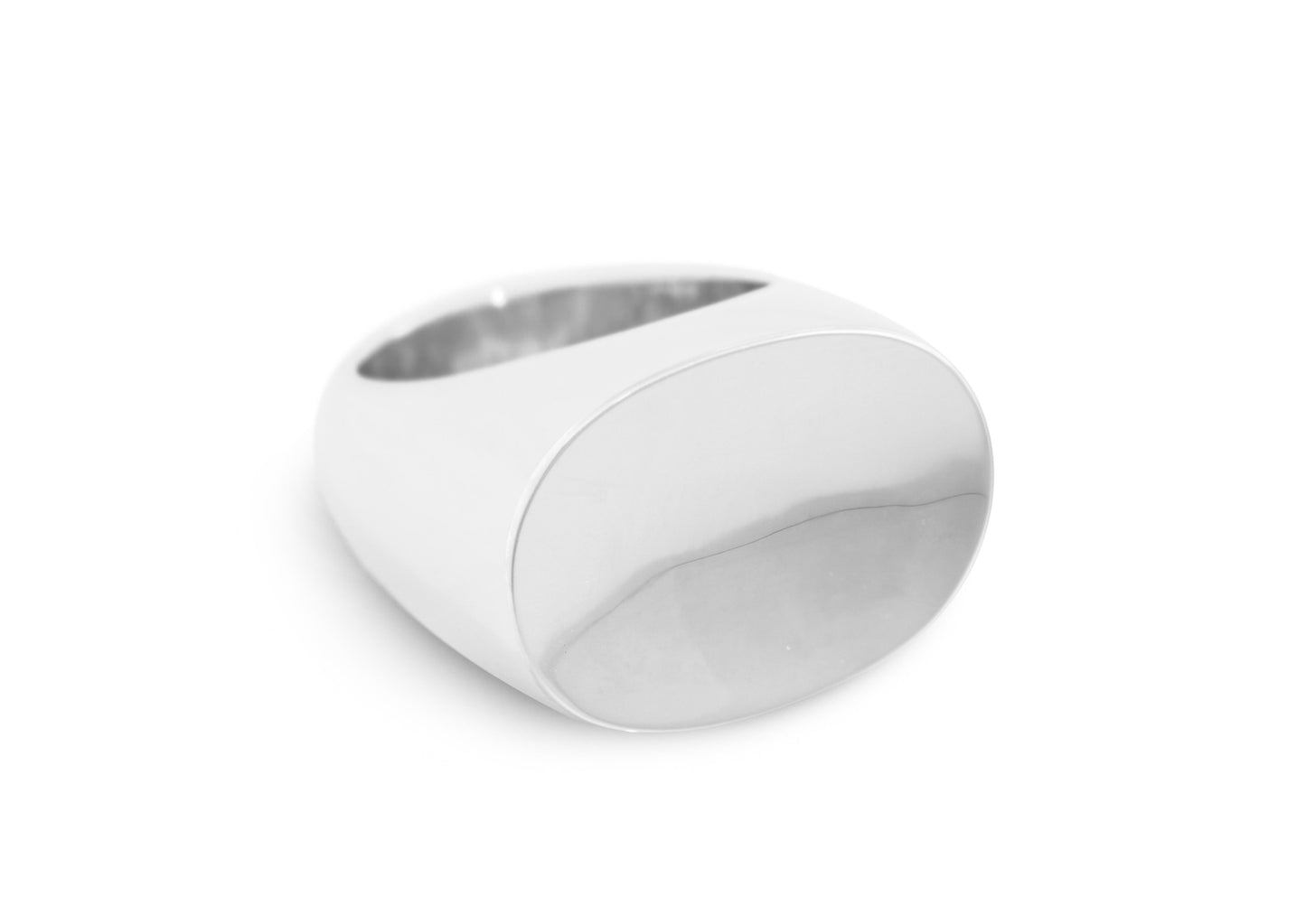 Concave Ring, Sterling Silver