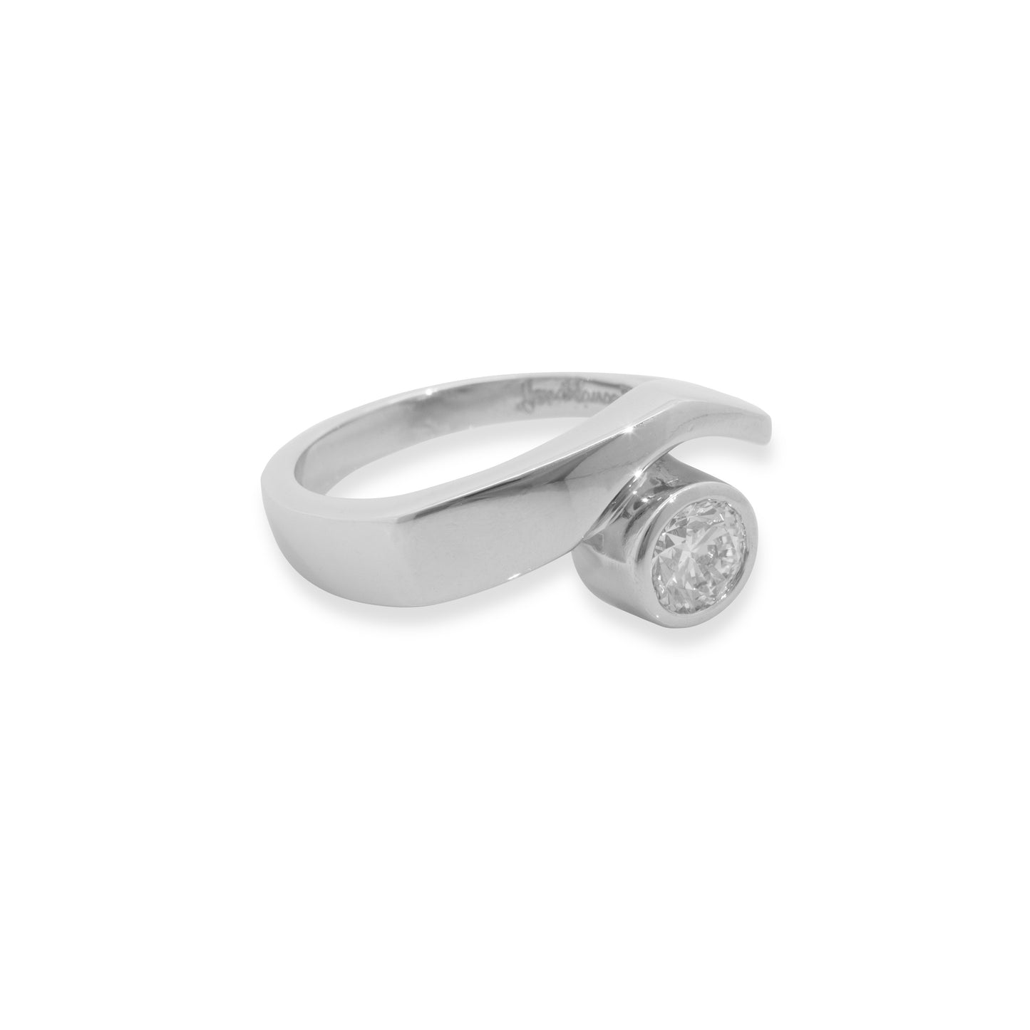 Platinum & Diamond Solitaire Ring Set