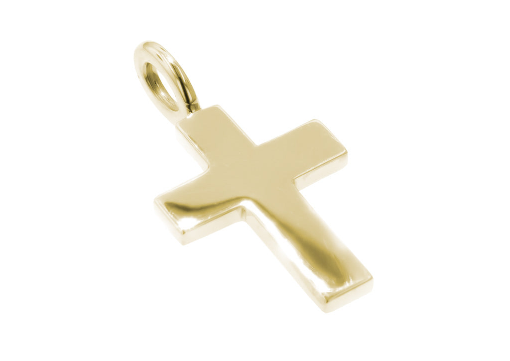 Traditional Cross #4, Yellow Gold