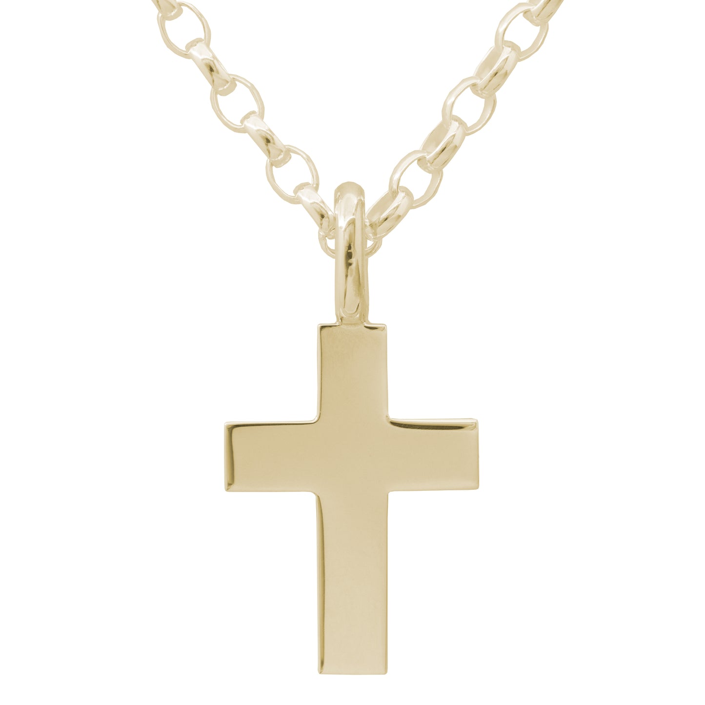 Traditional Cross #4, Yellow Gold