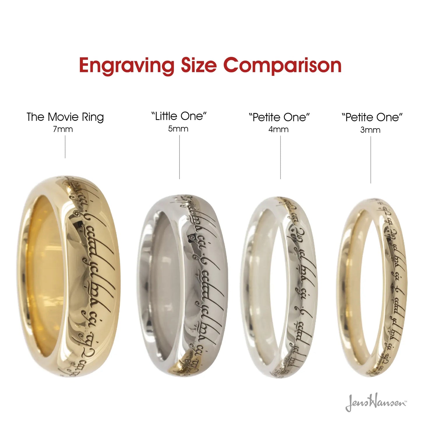 Little Elvish Love Ring Red Gold