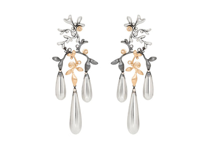 Gipsy Earrings in Silver and Gold