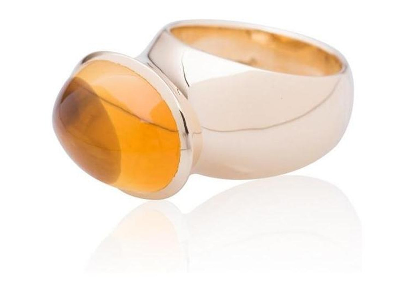 Luxurious Golden Citrine Ring. - Jens Hansen - 4