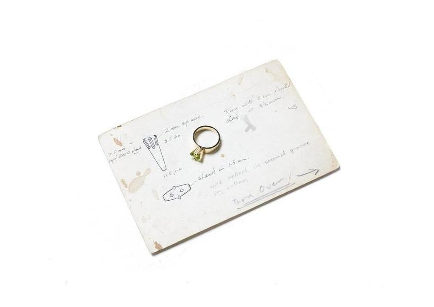 2008 Foundation Release 9ct Gold High Setting Ring with Faceted Stone (Peridot) - Jens Hansen - 3