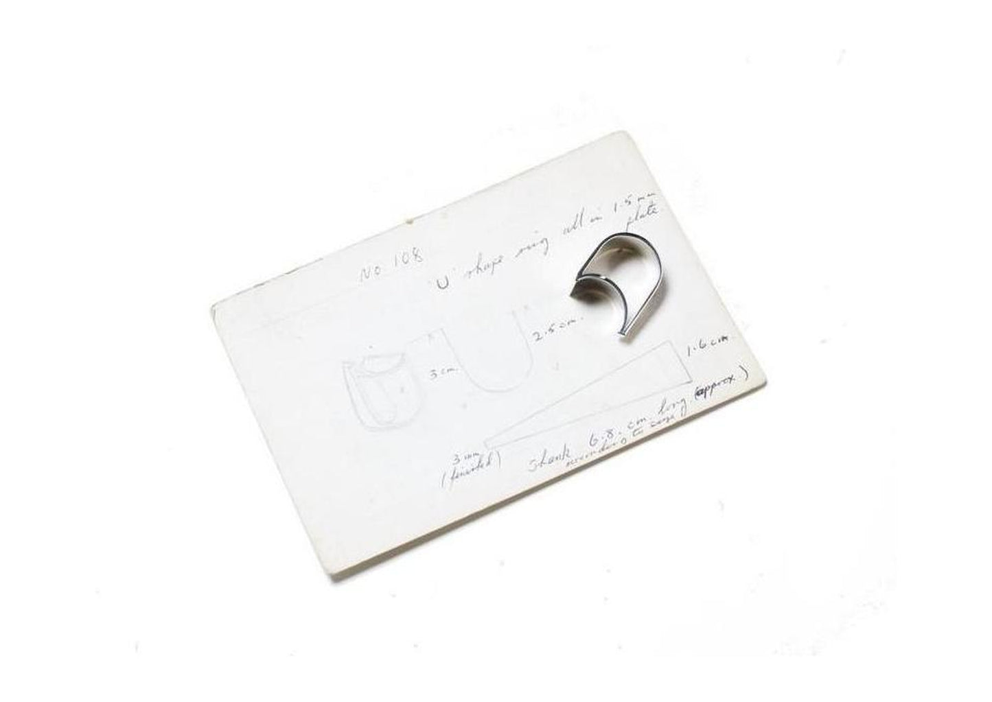 2008 Foundation Release Sterling Silver Asymmetrical Ring - Jens Hansen - 2