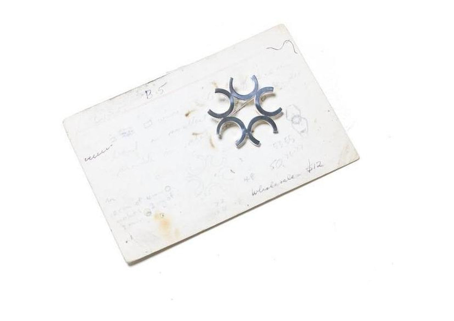Sterling Silver Rose Window Brooch - Jens Hansen - 2