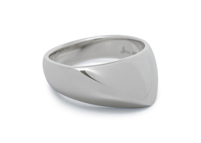 Diagonal Dome Ring, Sterling Silver