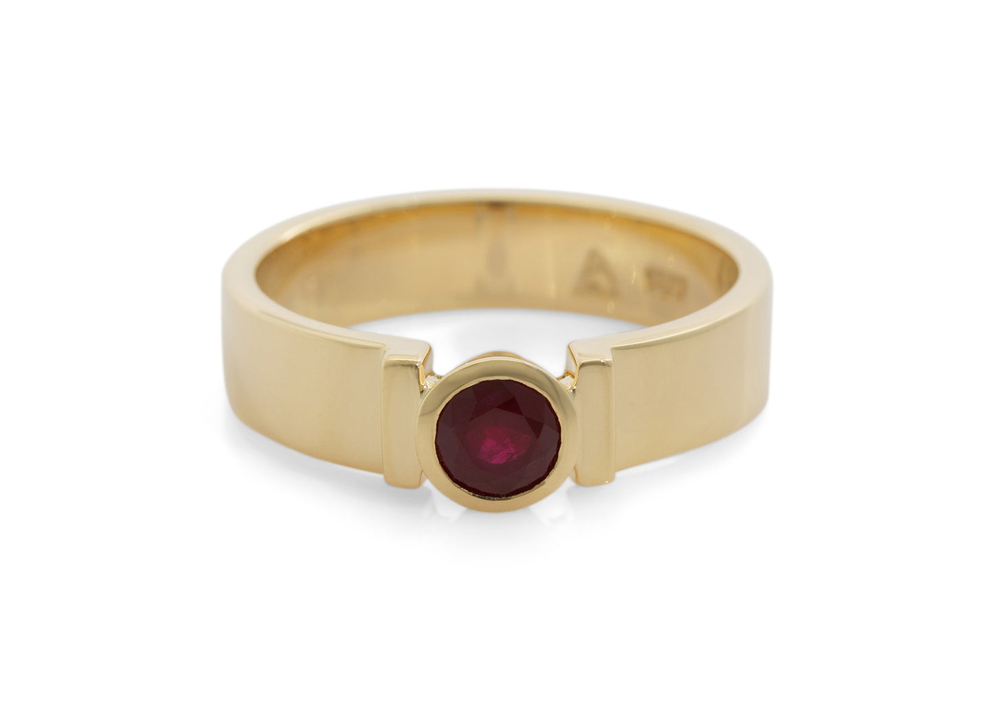 JW296 Precious Gemstone Ring, Yellow Gold