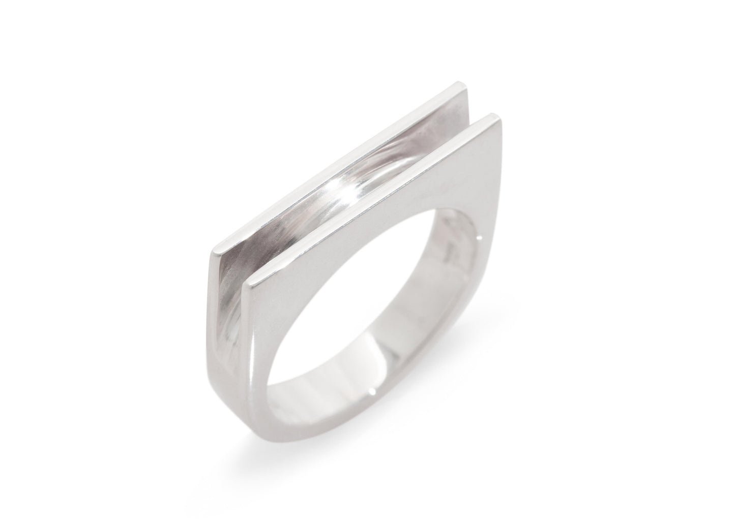 Two Fin Ring, Sterling Silver