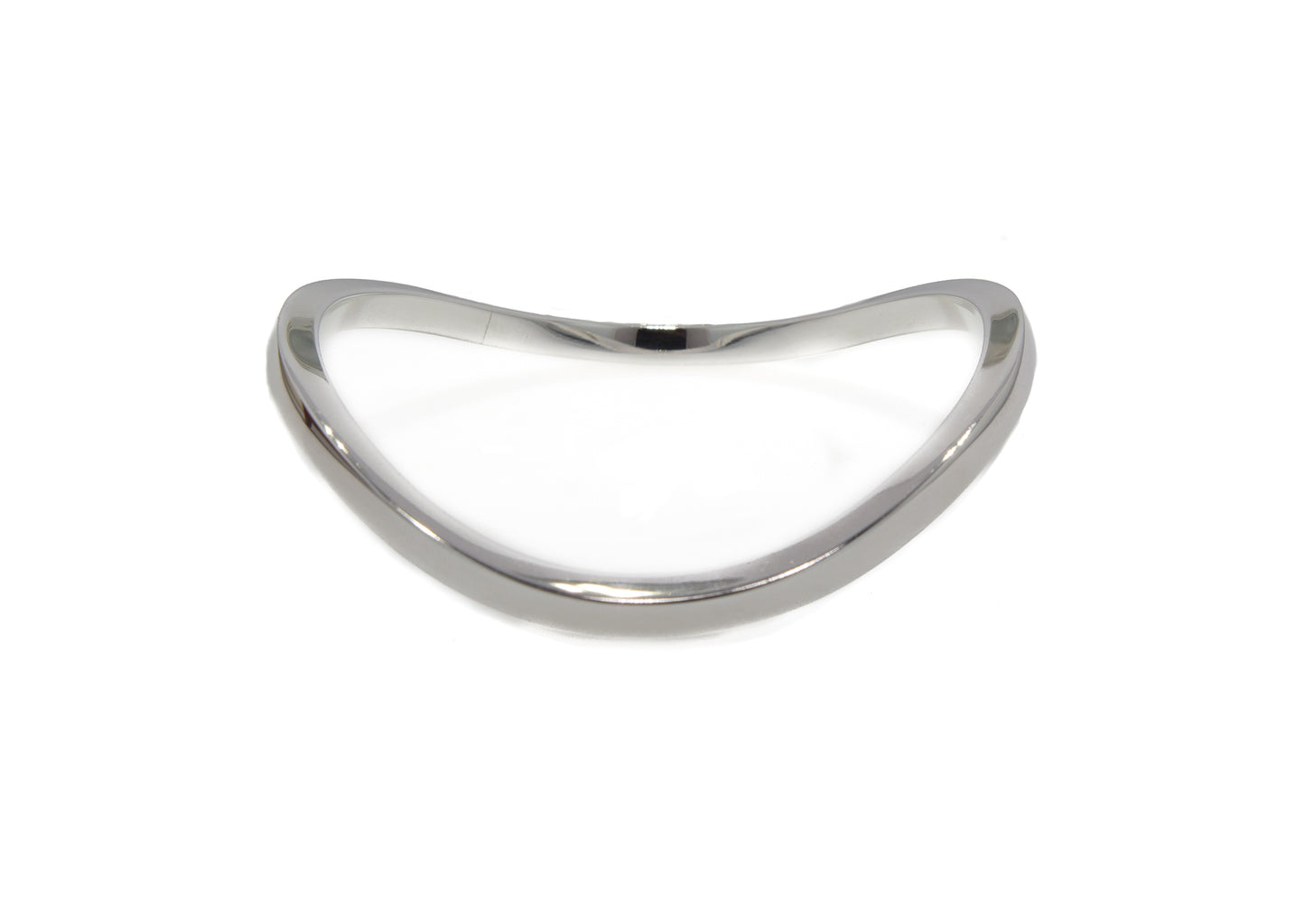 Square Wavy Bangle, Sterling Silver