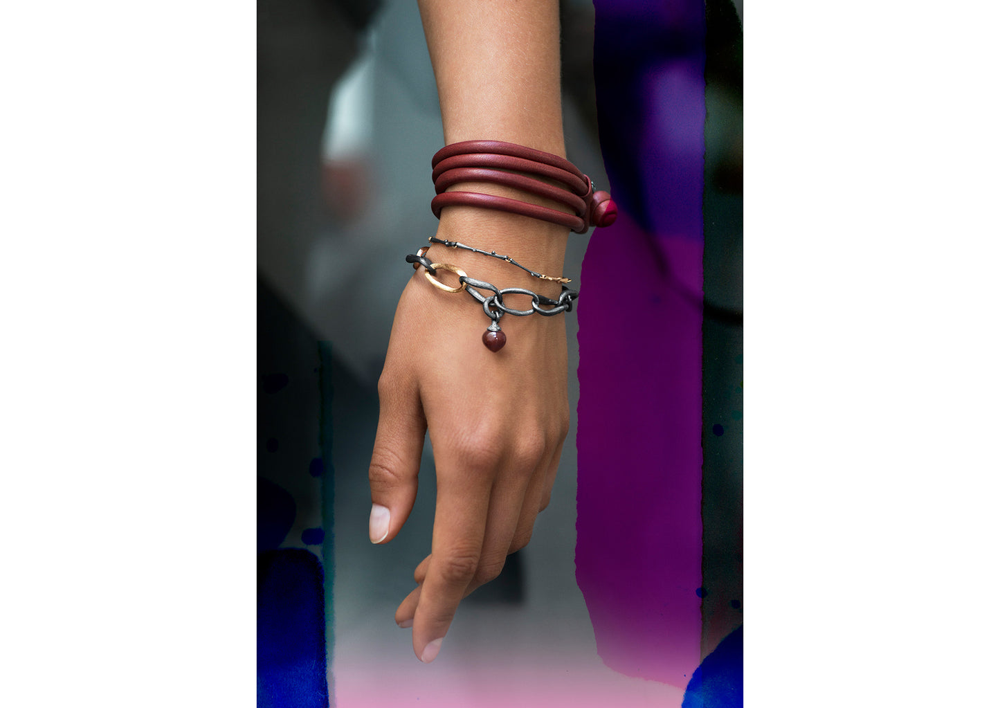 Design Bracelet in Leather