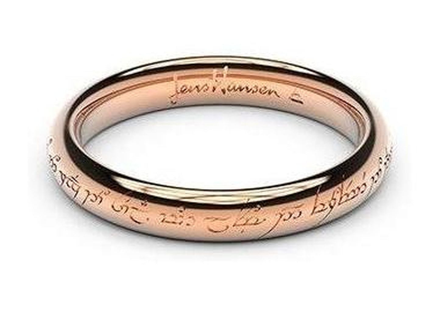 Petite Replica Ring - 3mm wide, 14ct Red Gold