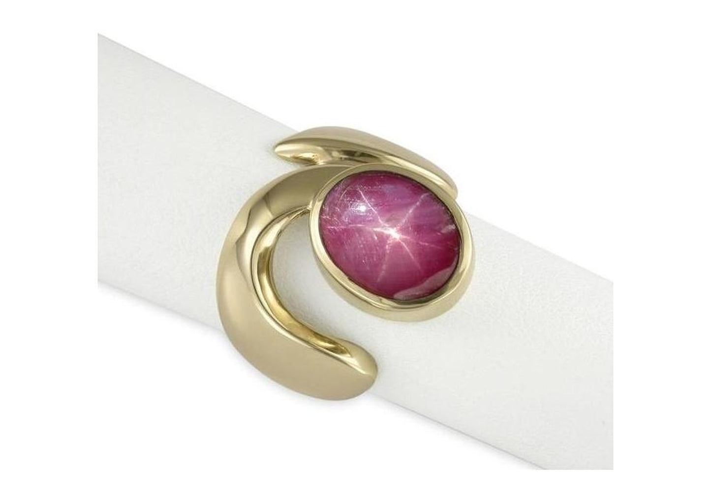 9ct Gold & Simulated Star Ruby - Jens Hansen