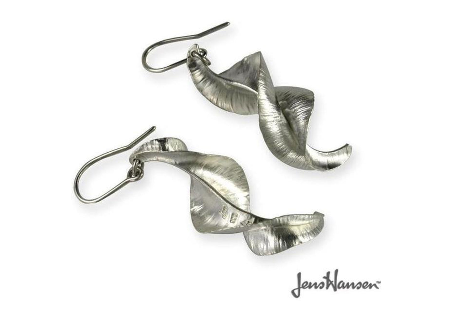 Pure Silver Spring Leaf Earrings   - Jens Hansen