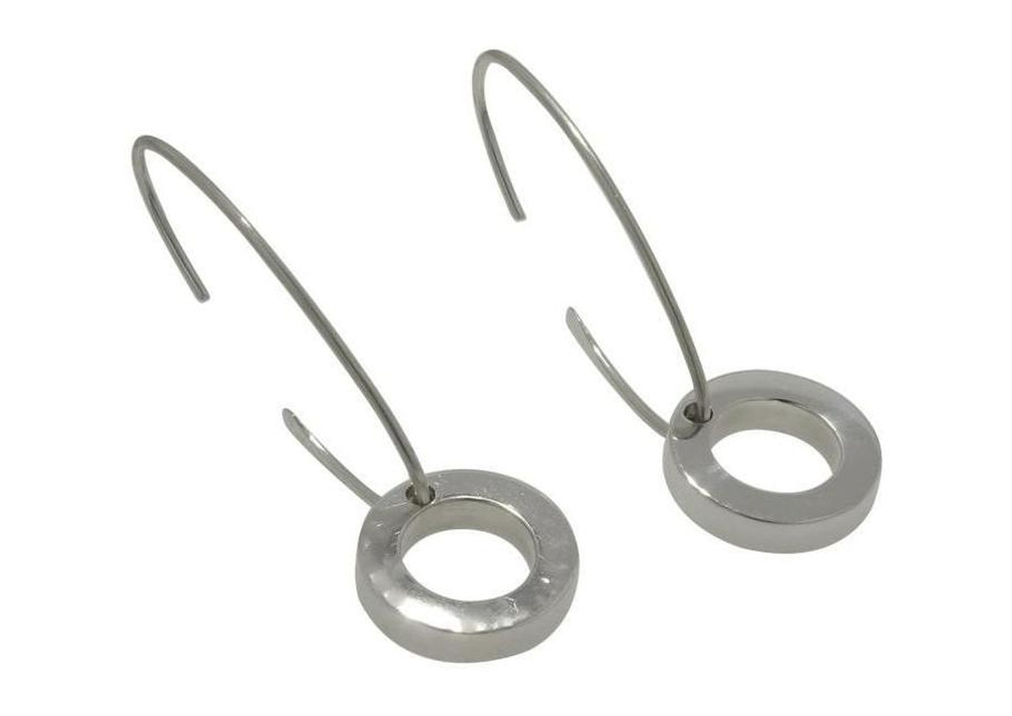 D-Hoop Silver Circle Earrings - Jens Hansen
