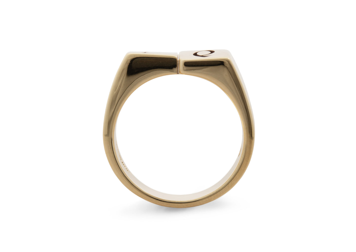 JW469 Engraved Dress Ring, Yellow Gold