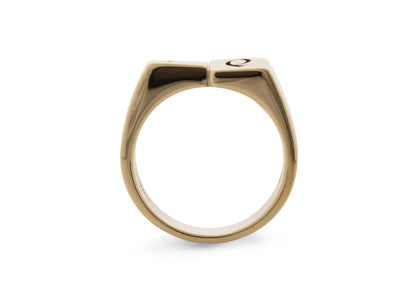 JW469 Engraved Dress Ring, Yellow Gold