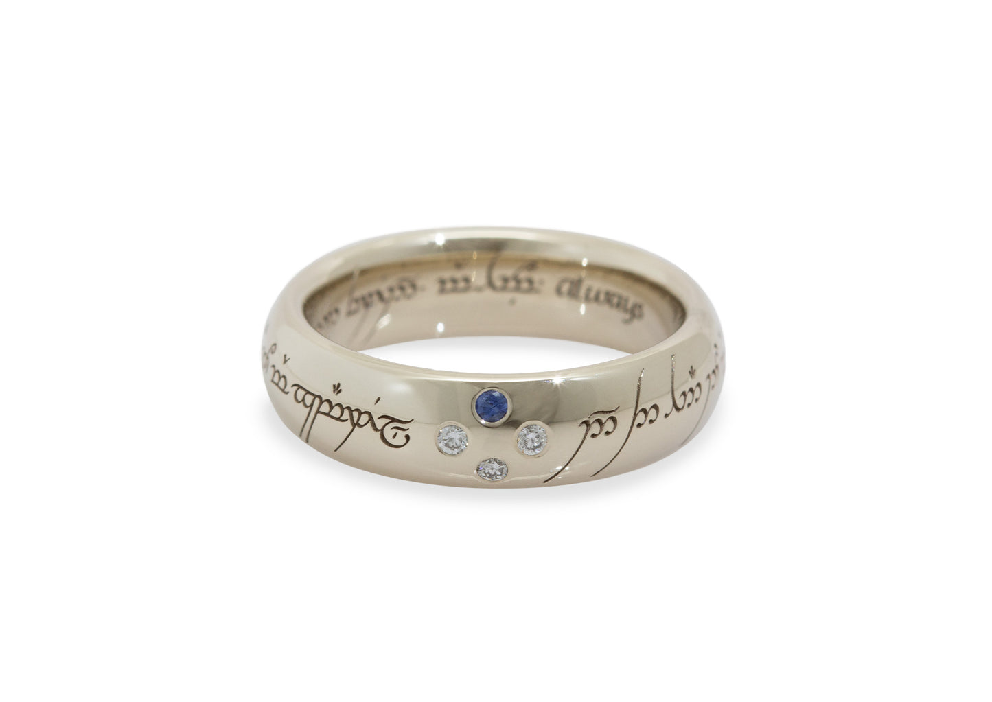 Custom-set 'Little One,' White Gold