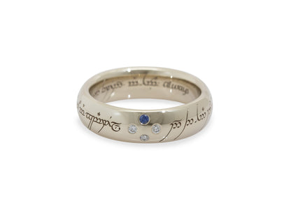 Custom-set 'Little One,' White Gold