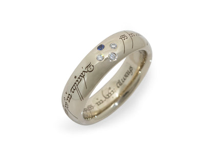 Custom-set 'Little One,' White Gold