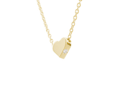 Heart Love Stories Diamond Pendant, Yellow Gold
