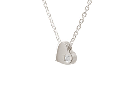Heart Love Stories Diamond Pendant, White Gold