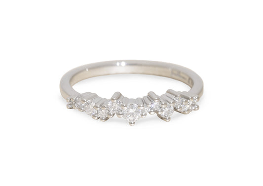 Dozen Diamonds Engagement Ring, Platinum