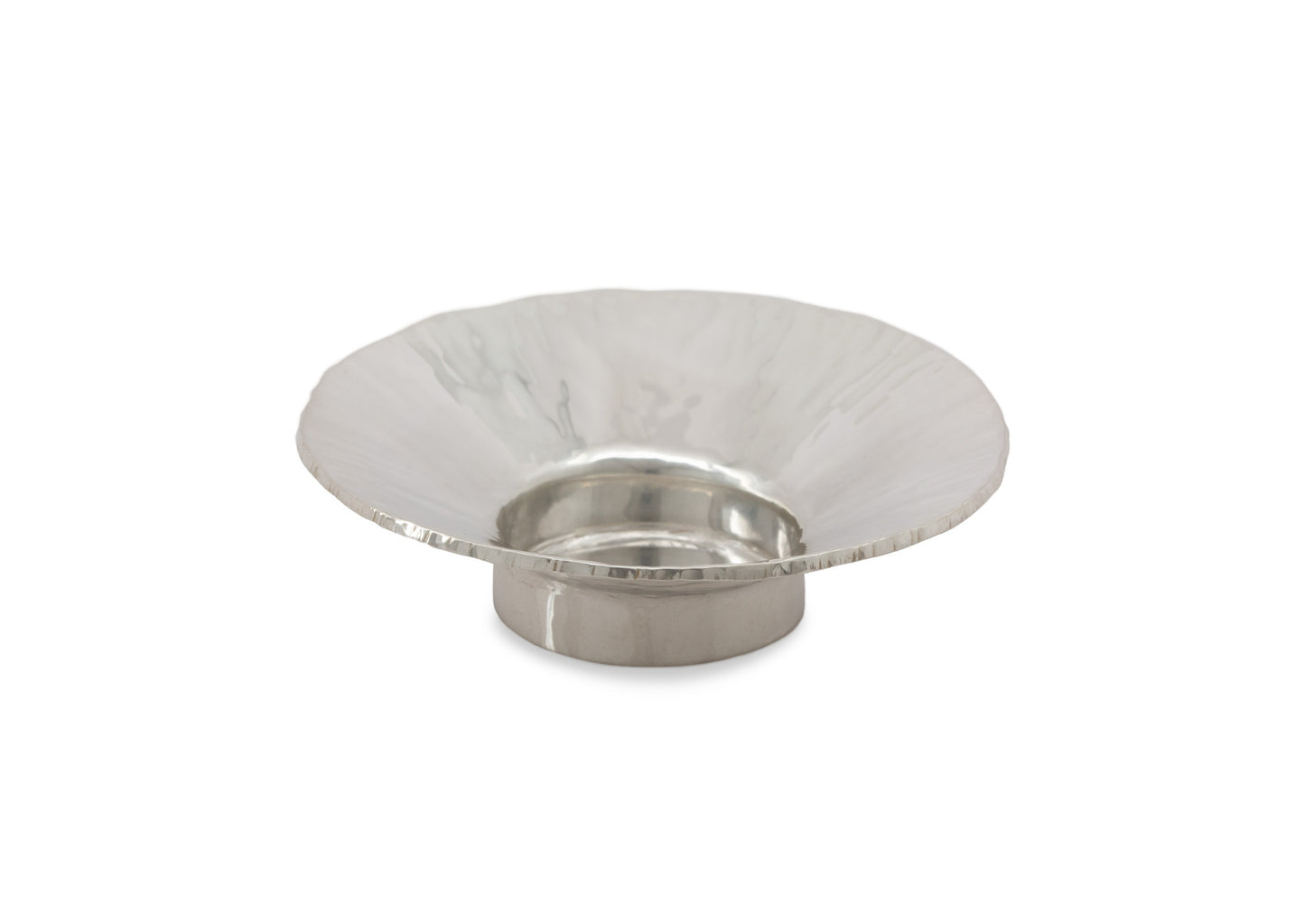 Hand Forged Condiment Dish, Pure Silver