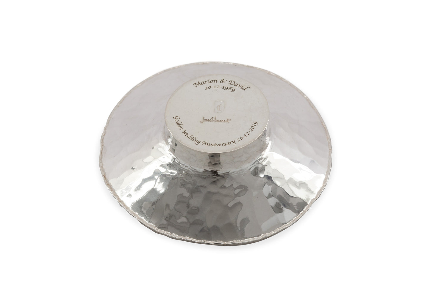 Hand Forged Condiment Dish, Pure Silver