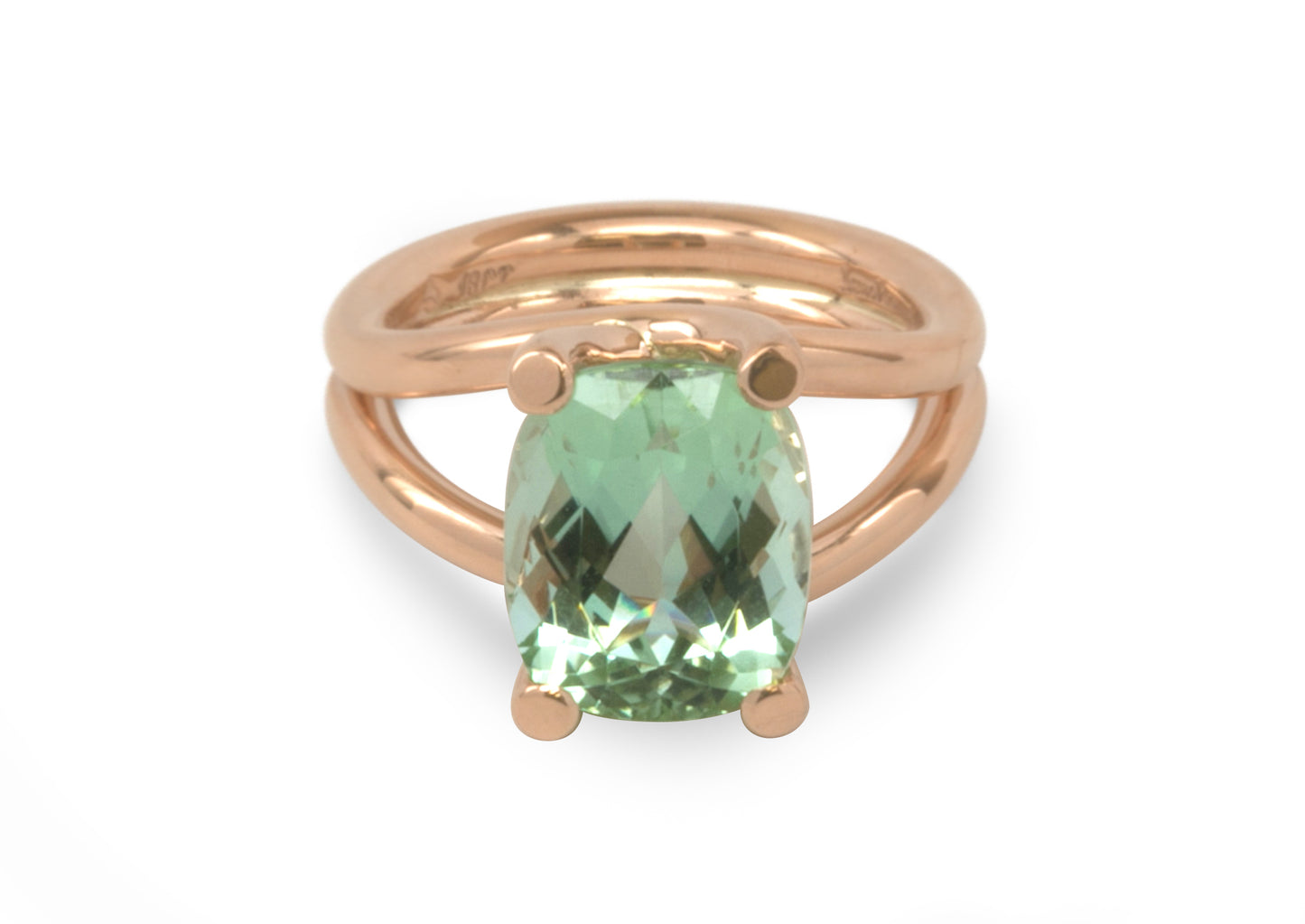 Vibrant Apple Tourmaline, Red Gold
