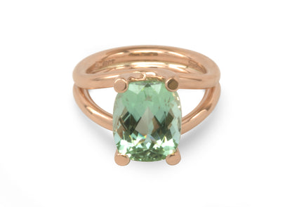 Vibrant Apple Tourmaline, Red Gold