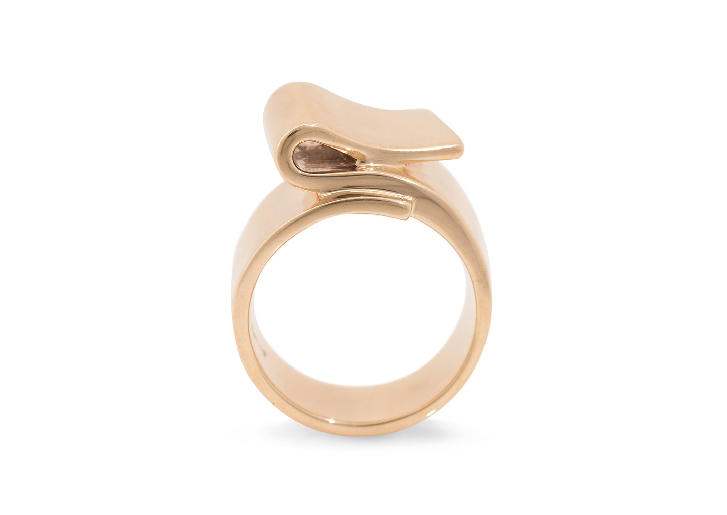 JW702 Folded Ring, Red Gold