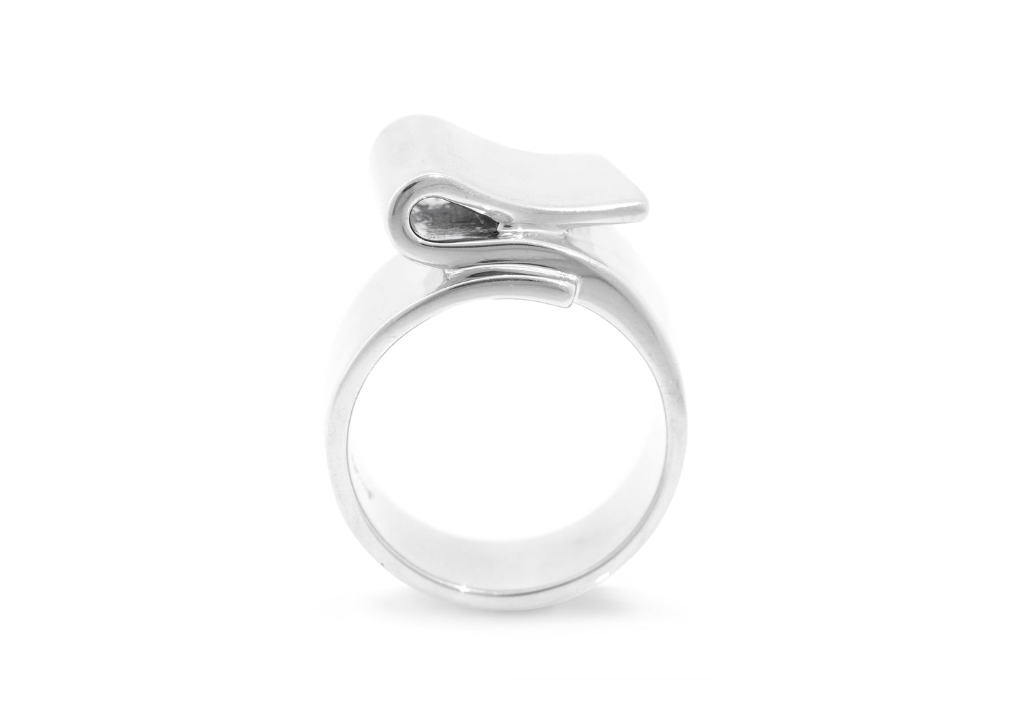 JW702 Folded Ring, Silver