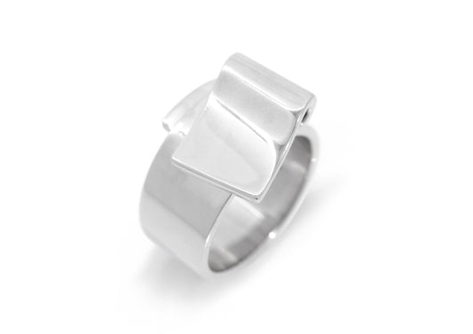 JW702 Folded Ring, Silver