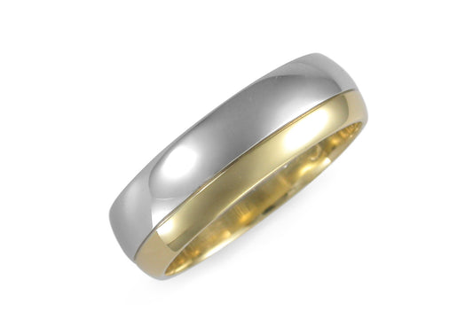 Bi-tone Wedding band