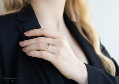 J2916 Sapphire Engagement Ring, Yellow Gold