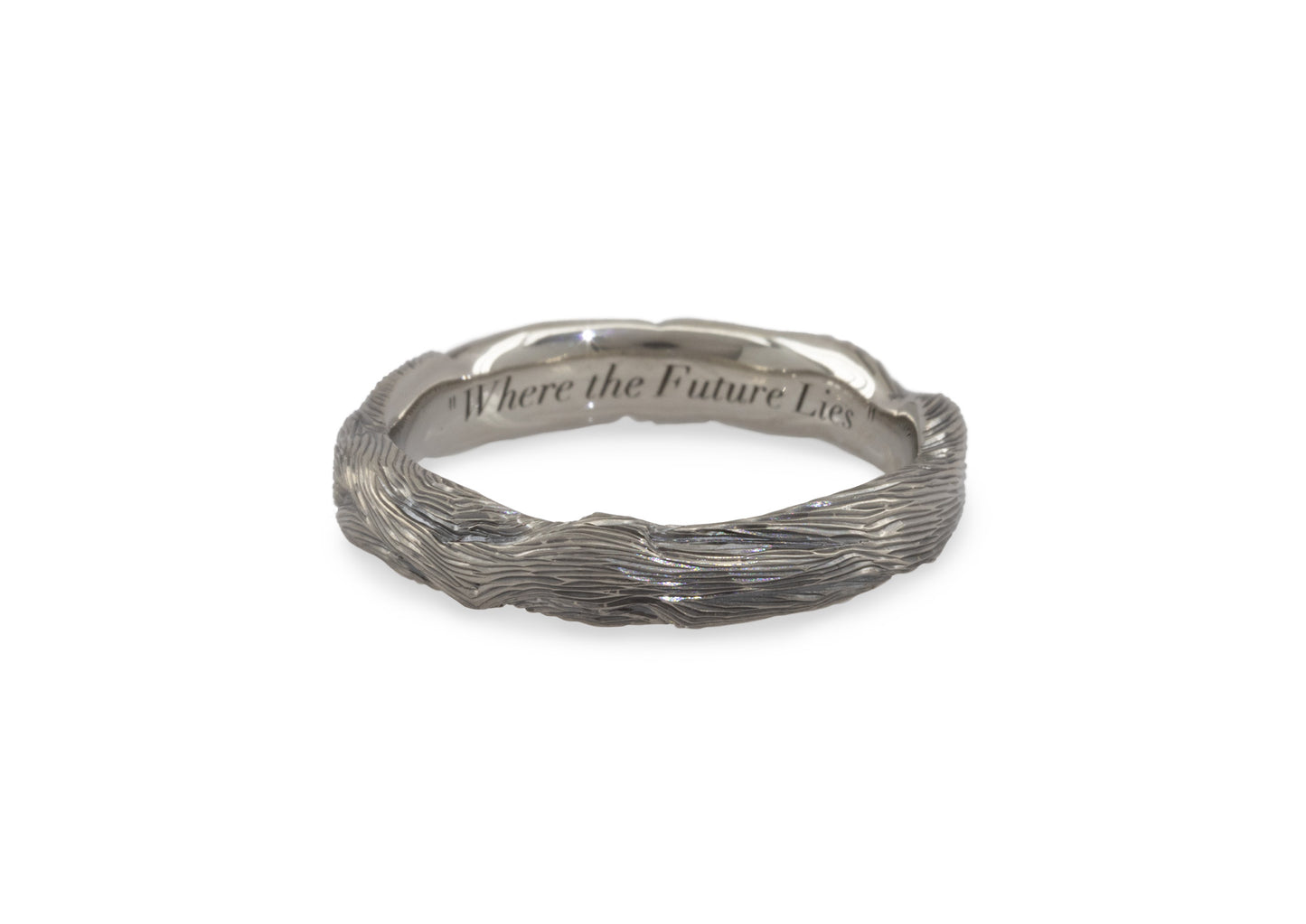 Woodland Branch Ring, Platinum