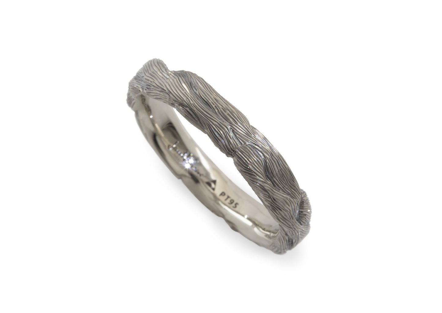 Woodland Branch Ring, Platinum