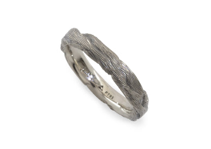 Woodland Branch Ring, Platinum