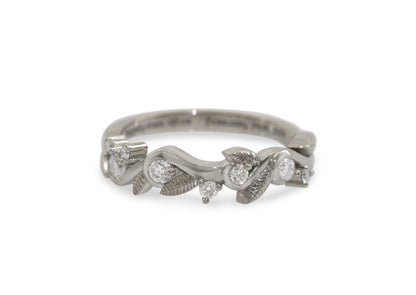 Diamond Vine Ring, Platinum